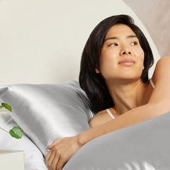 Satin Pillowcase in Silver 2 Pack - King