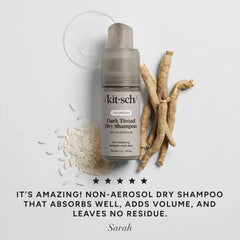 Volumizing Rice Protein Dry Shampoo - Dark Tinted 1 oz