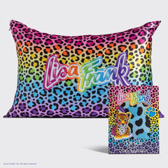 Lisa Frank x Kitsch Satin Pillowcase in Rainbow Leopard 2 Pack